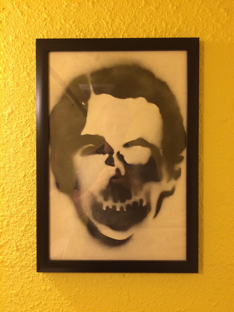 George bush skull face